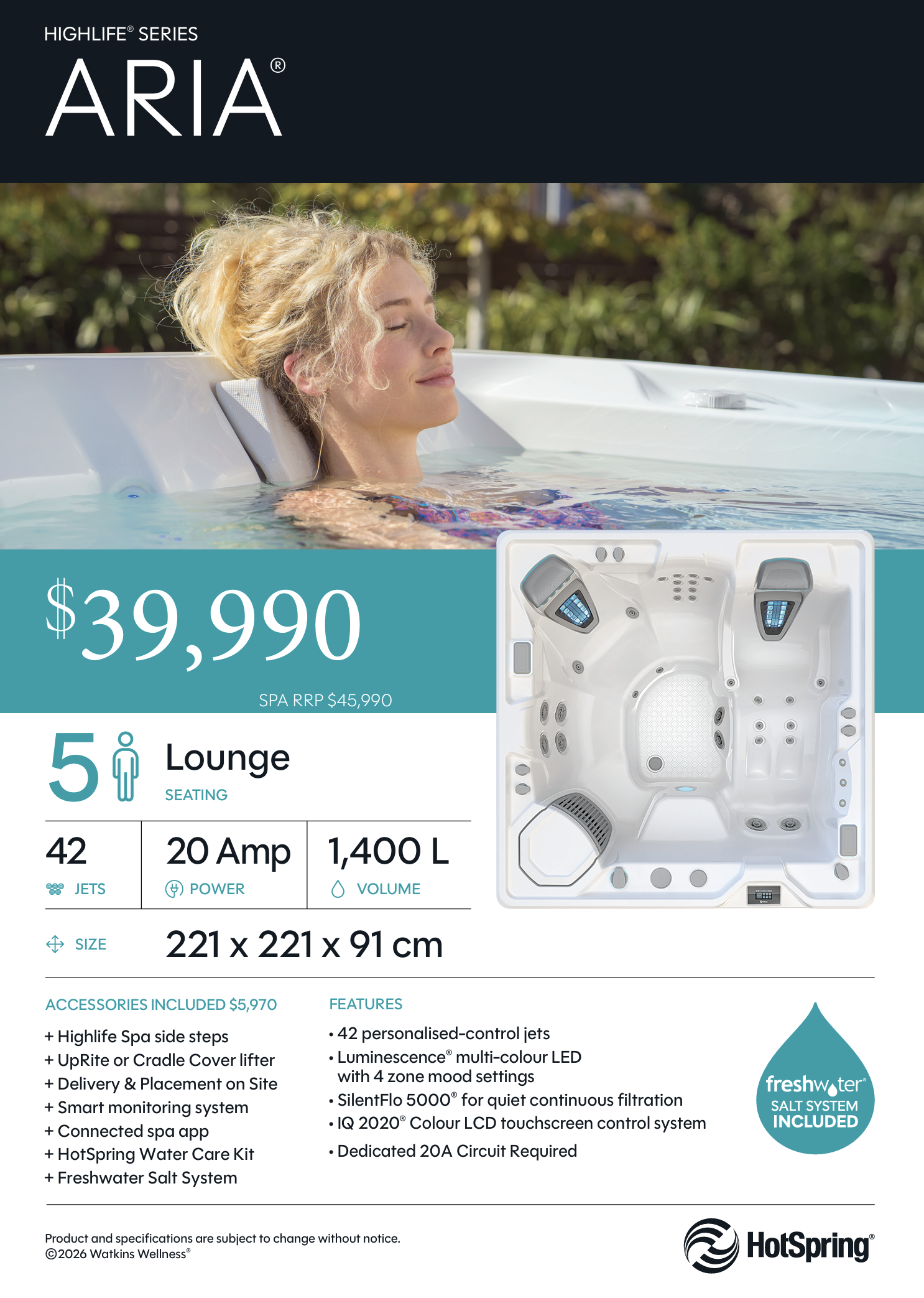 Hot Spring Prodigy lowest price in nz cheap offer package deal